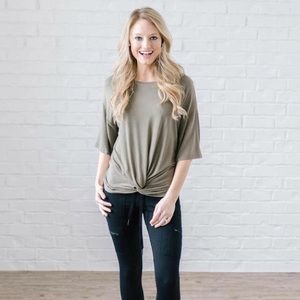 BRAND NEW Olive knit shirt